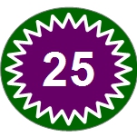 25 Nummer Info Tafel