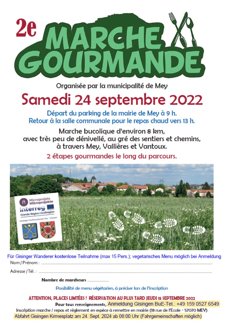 Marche gourmande Mey