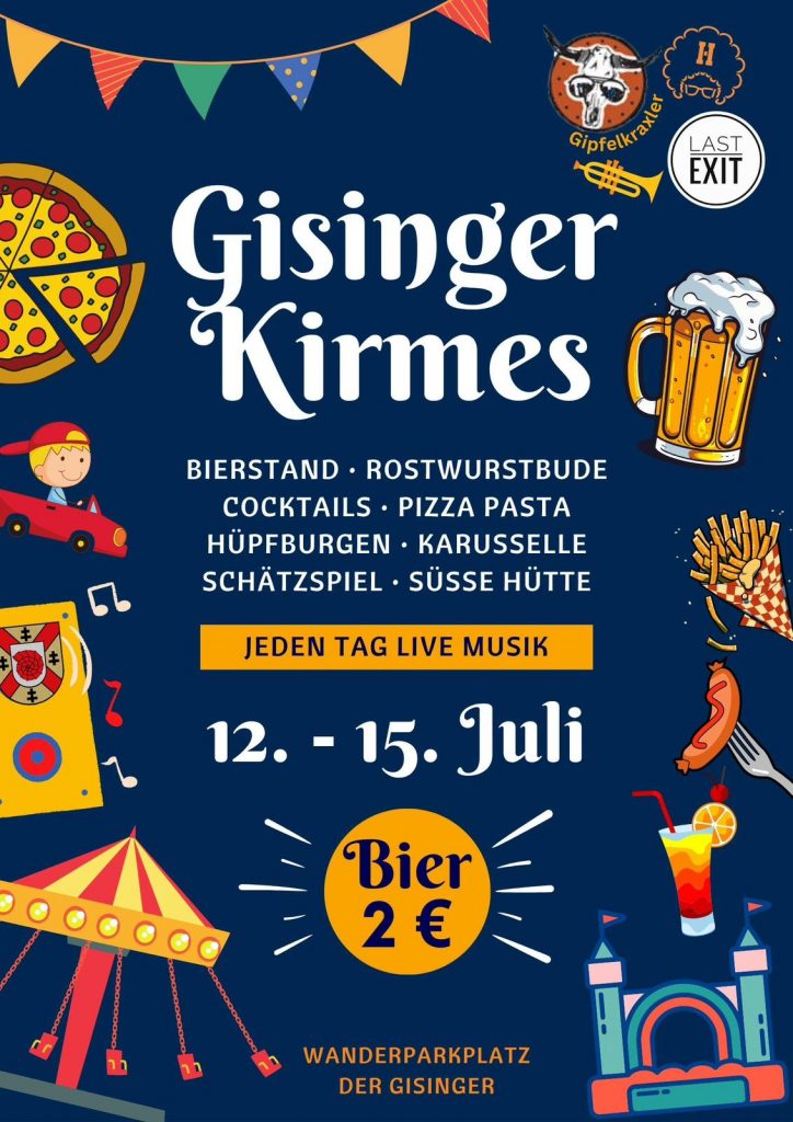 Gisinger Kirmes2025 Plakat